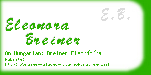 eleonora breiner business card